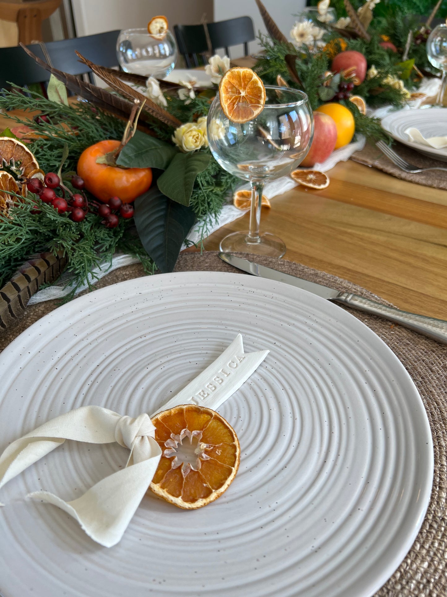 PERSONALIZED Clay Place Card