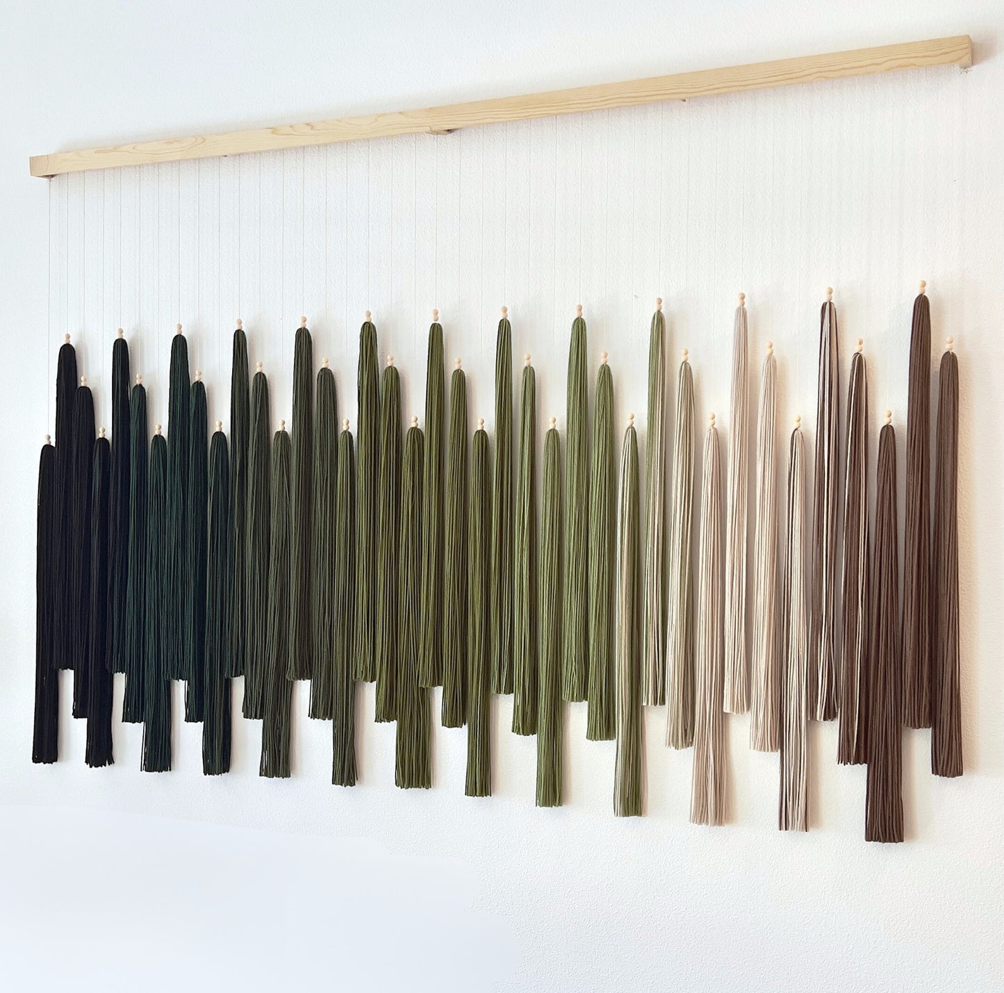 DIY Kit - Contemporary Fiber Wall Art Hanging (8 Feet Wide)