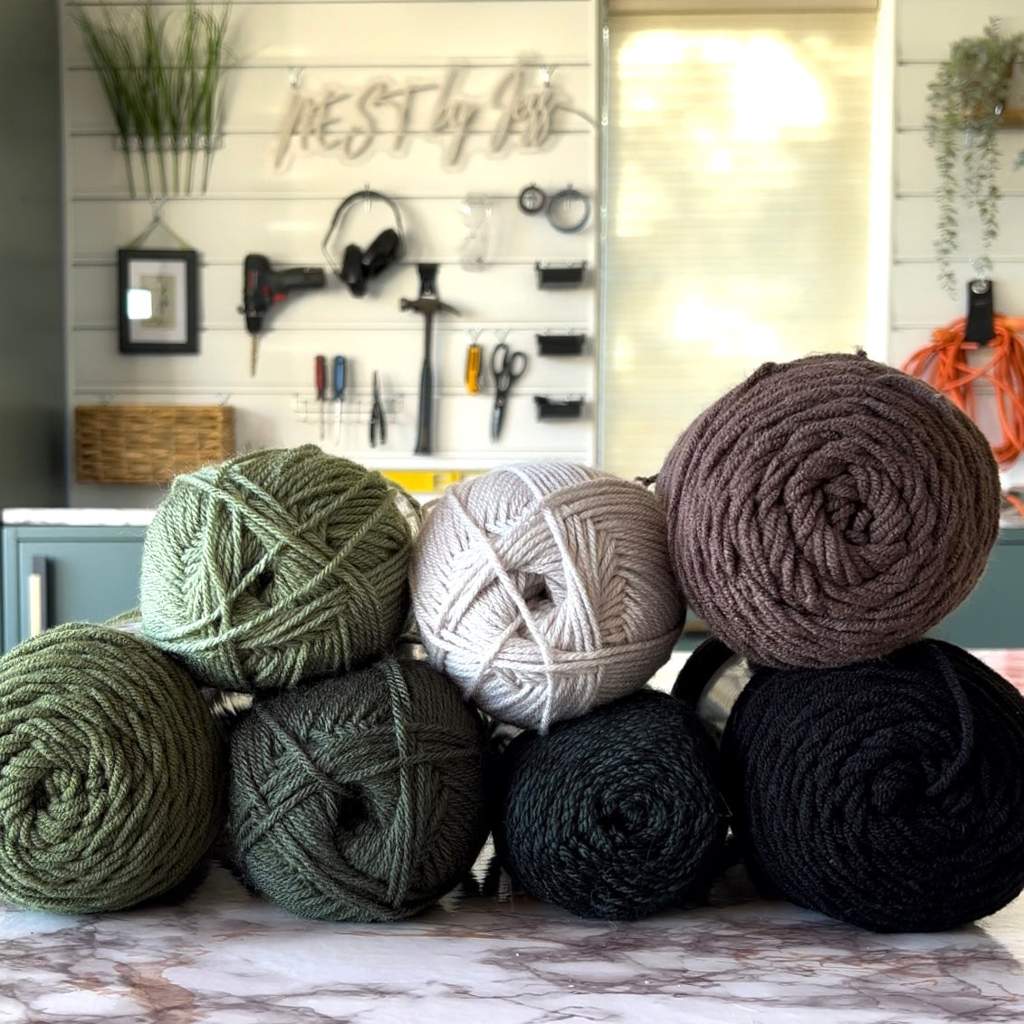 DIY Kit - Contemporary Fiber Wall Art Hanging (8 Feet Wide)