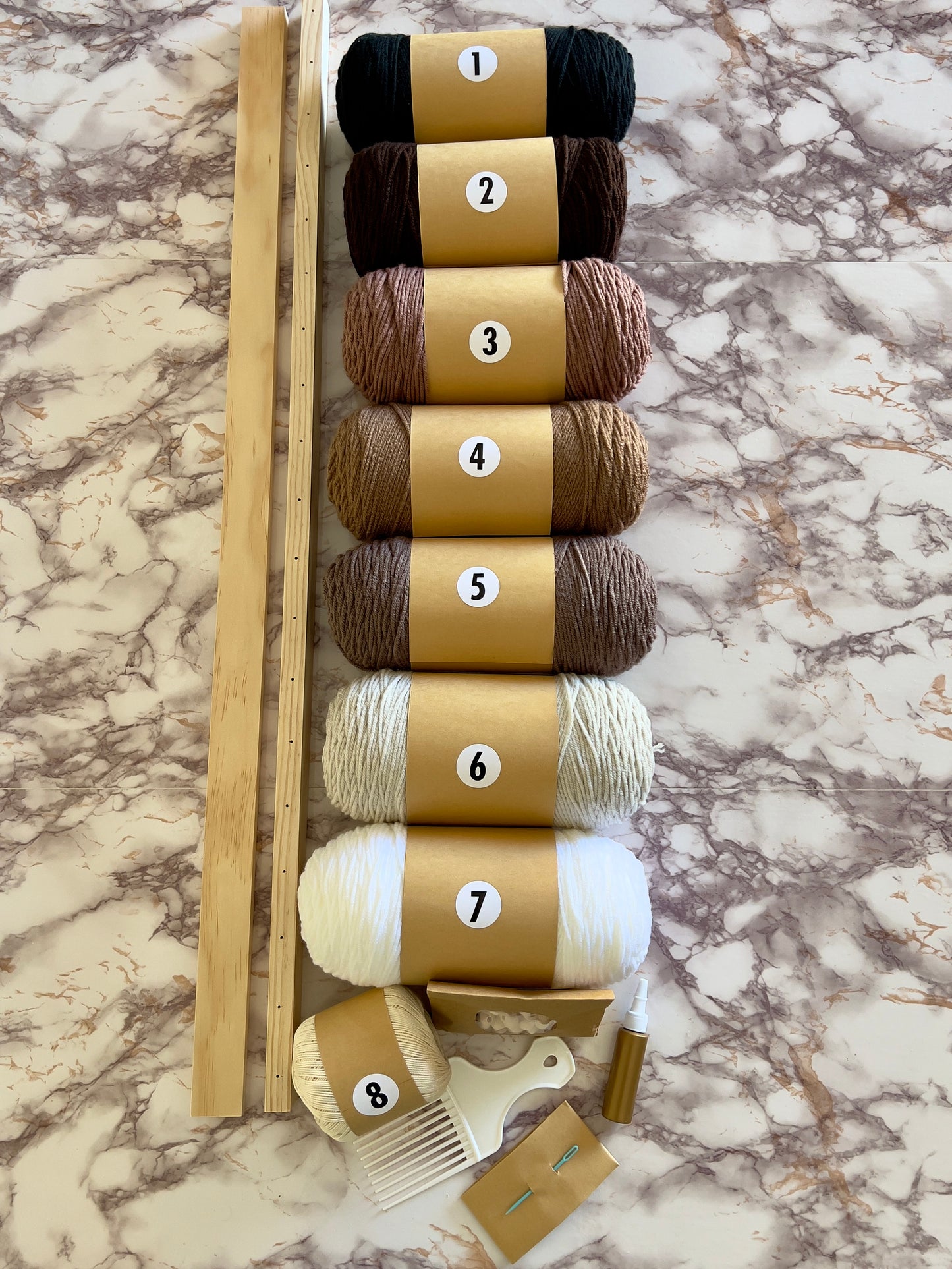 Shown: Included in 6ft Fiber Art DIY Kit