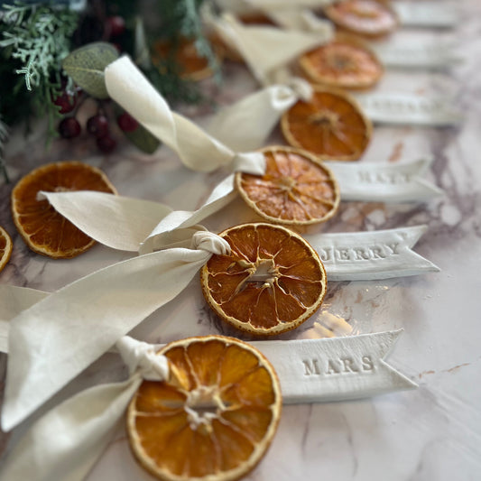 PERSONALIZED Clay Place Card