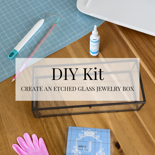 DIY Kit - Etched Glass Jewelry Box