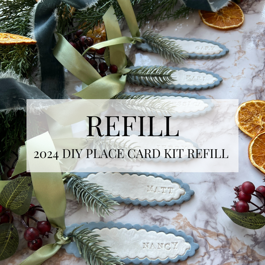 REFILL for DIY Kit - Clay Place Cards (2024 Version)