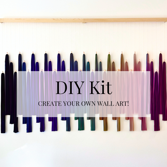DIY Kit - Contemporary Fiber Wall Art Hanging (8 Feet Wide)