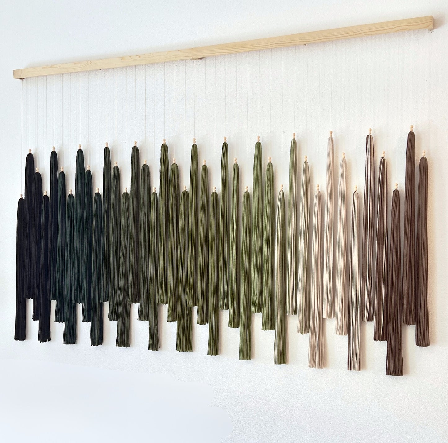 DIY Kit - Contemporary Fiber Wall Art Hanging (6 Feet Wide)